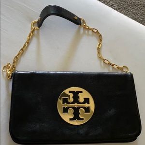 Black leather Tory Burch Purse